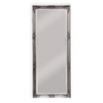French Provincial Ornate Mirror - Antique Silver - Medium 70cm x 170cm