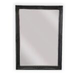 French Provincial Ornate Mirror - Black - Small  80cm x 110cm