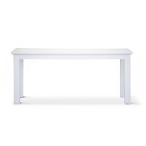 Laelia Dining Table 180cm Solid Acacia Timber Wood Coastal Furniture – White