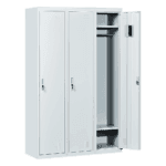 Three-Door Side by Side Office Gym Shed Storage Locker