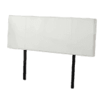 PU Leather Double Bed Headboard Bedhead - White