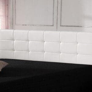 PU Leather King Bed Deluxe Headboard Bedhead – White