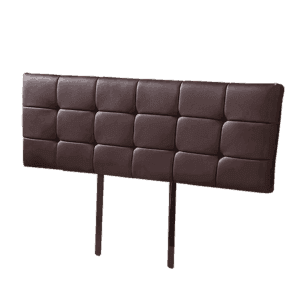 PU Leather King Bed Deluxe Headboard Bedhead – Brown