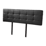 PU Leather King Bed Deluxe Headboard Bedhead - Black