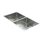 865x440mm Handmade Stainless Steel Undermount / Topmount Kitchen Sink with Waste
