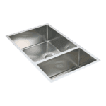 715x440mm Handmade Stainless Steel Undermount / Topmount Kitchen Sink with Waste
