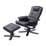 PU Leather Massage Chair Recliner Ottoman Lounge Remote