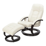 PU Leather Deluxe Massage Chair Recliner Ottoman Lounge Remote