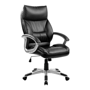 PU Leather Office Chair Executive Padded Black
