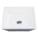 Bathroom Ceramic Rectangular Above Countertop Basin for Vanity
