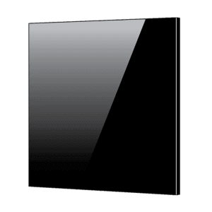 Toughened 60cm x 75cm Black Glass Kitchen Splashback