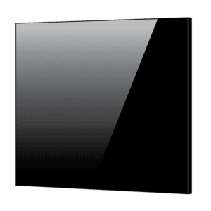 Toughened 60cm x 70cm Black Glass Kitchen Splashback