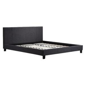 King Linen Fabric Bed Frame Grey