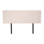 Linen Fabric Queen Bed Headboard Bedhead - Beige