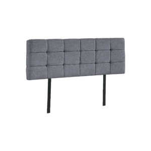 Linen Fabric Queen Bed Deluxe Headboard Bedhead – Grey