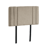 Linen Fabric Single Bed Deluxe Headboard Bedhead - Beige