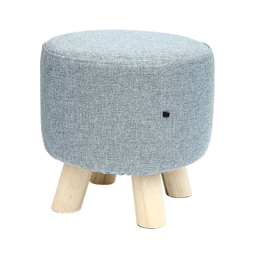 Fabric Ottoman Foot Stool Rest Pouffe Footstool Wood Storage Padded Seat 1 V63 825521 26018 10