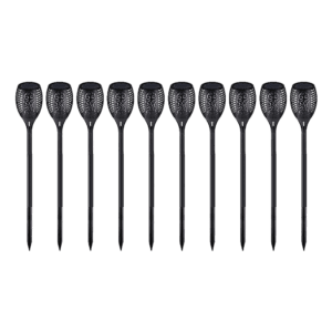 10 Pack Solar Torch Lights 96 LED Flickering Lighting Dancing Flame Garden Lamp