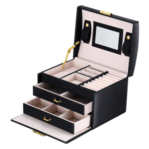 Jewellery Storage Box Girls Rings Necklaces Display Organiser Storage Case