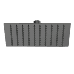 200mm Shower Head Square 304SS Electroplated Matte Black Finish