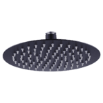 200mm Shower Head Round 304SS Electroplated Matte Black Finish