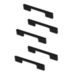5 x 96mm Kitchen Handle Cabinet Cupboard Door Drawer Handles square Black furniture pulls