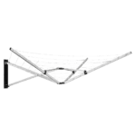 26m 5 Arm Wall Hang Mountable Clothes Airer Dryer Washing Line Bathroom Kitchen