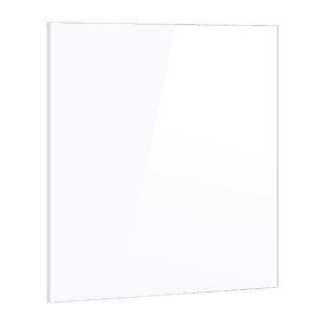 Toughened 60cm x 70cm White Glass Kitchen Splashback