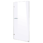 800 x 2100mm Frameless 10mm Safety Glass Shower Screen