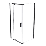 Shower Screen 1000x800x1900mm Framed Safety Glass Pivot Door By Della Francesca