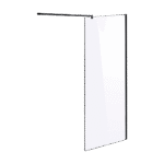 1000 x 2100mm Frameless 10mm Safety Glass Shower Screen