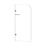 700 x 1450mm Frameless Bath Panel 10mm Glass Shower Screen By Della Francesca