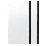 180 Degree Pivot Door 6mm Safety Glass Bath Shower Screen 1200x1400mm By Della Francesca
