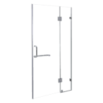 120 x 200cm Wall to Wall Frameless Shower Screen 10mm Glass By Della Francesca