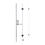 120 x 200cm Wall to Wall Frameless Shower Screen 10mm Glass By Della Francesca