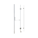 120 x 200cm Wall to Wall Frameless Shower Screen 10mm Glass By Della Francesca