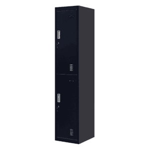 2-Door Vertical Locker for Office Gym Shed School Home Storage