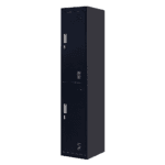 2-Door Vertical Locker for Office Gym Shed School Home Storage