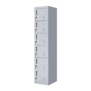 6-Door Locker for Office Gym Shed School Home Storage