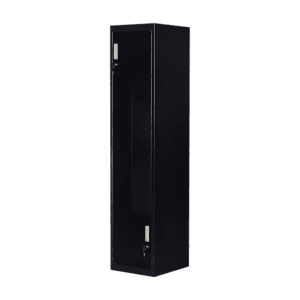 Black Two-Door L-shaped Office Gym Shed Storage Lockers