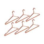 Adult 16.5" Rose Gold Shiny Metal Wire Coat Suit Top Clothes Hangers (60pc per set)