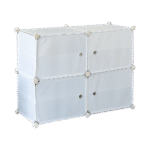 White Cube DIY Shoe Cabinet Rack Storage Portable Stackable Organiser Stand