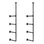 Wall Shelves Display Bookshelf Industrial DIY Pipe Shelf Rustic Brackets