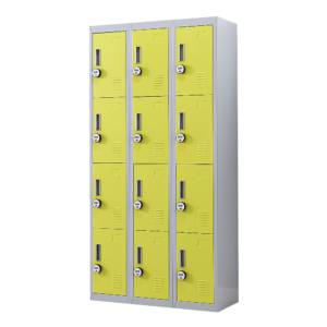 12-Door Locker for Office Gym Shed School Home Storage – 4-Digit Combination Lock