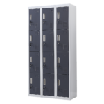 12-Door Locker for Office Gym Shed School Home Storage - Standard Lock with Keys