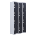 12-Door Locker for Office Gym Shed School Home Storage - 3-Digit Combination Lock