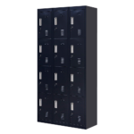 12-Door Locker for Office Gym Shed School Home Storage - Standard Lock with Keys