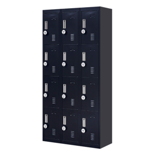 12-Door Locker for Office Gym Shed School Home Storage – 4-Digit Combination Lock