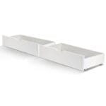 Artiss 2x Bed Frame Storage Drawers Trundle White
