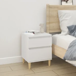 vidaXL Bedside Cabinet White 40x35x50 cm